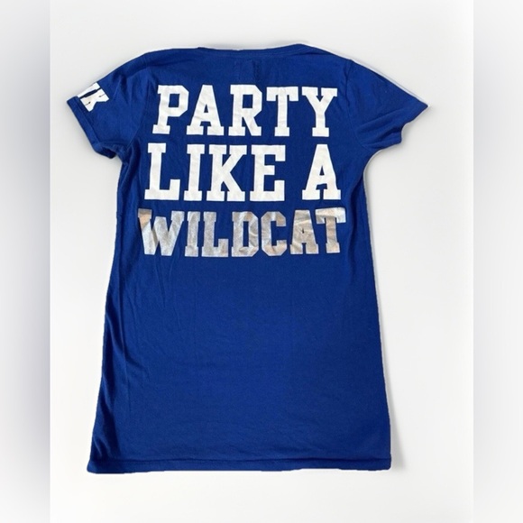 VS PINK Medium University Kentucky Wildcats UK Logo Short Sleeve T SHIRT top - Picture 1 of 8